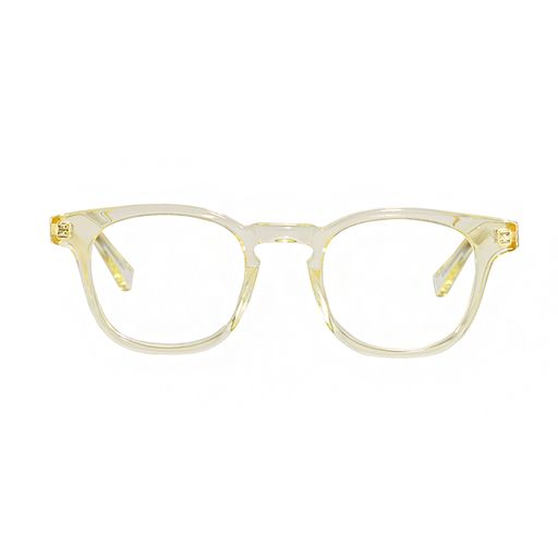 Men's classic style yellow glasses without branding, made in USA
