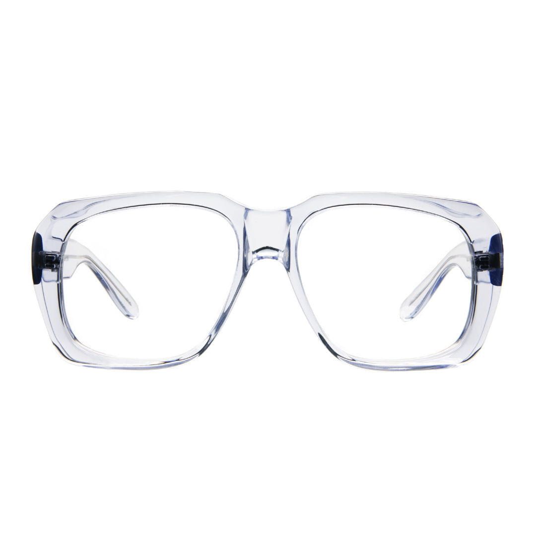 Thick clear eyeglasses like Cazal Goliath. #clear