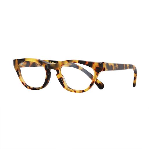 Side view of Tokyo tortoise glasses for small face, petite size. Handmade in USA