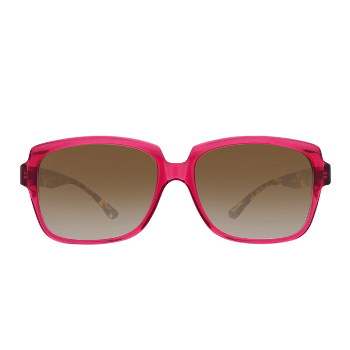 Colossal | Big Sunglasses Made in California Red - Tokyo Tortoise Temple