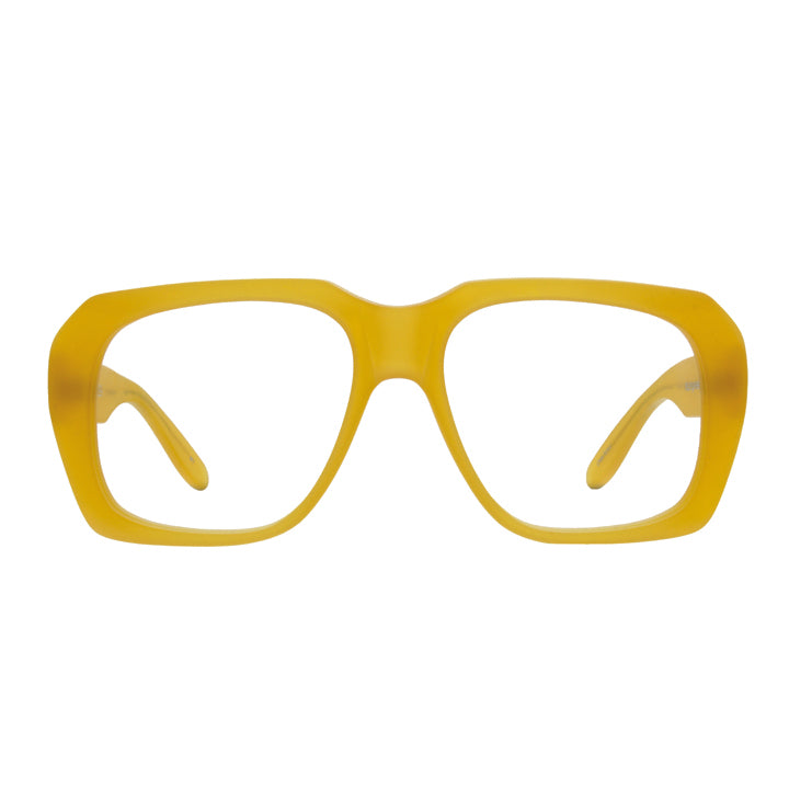 Big bold glasses in matte yellow, made in usa. #yellow