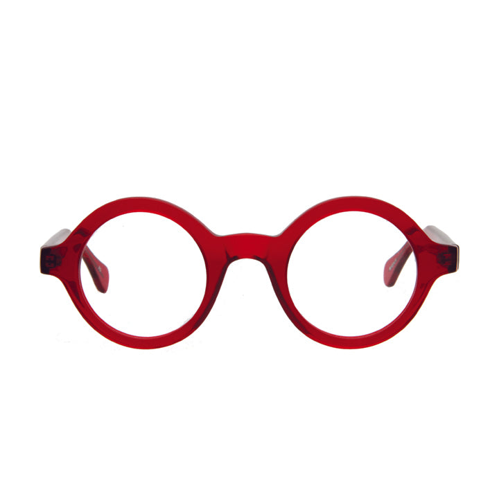 Red round deals eyeglass frames